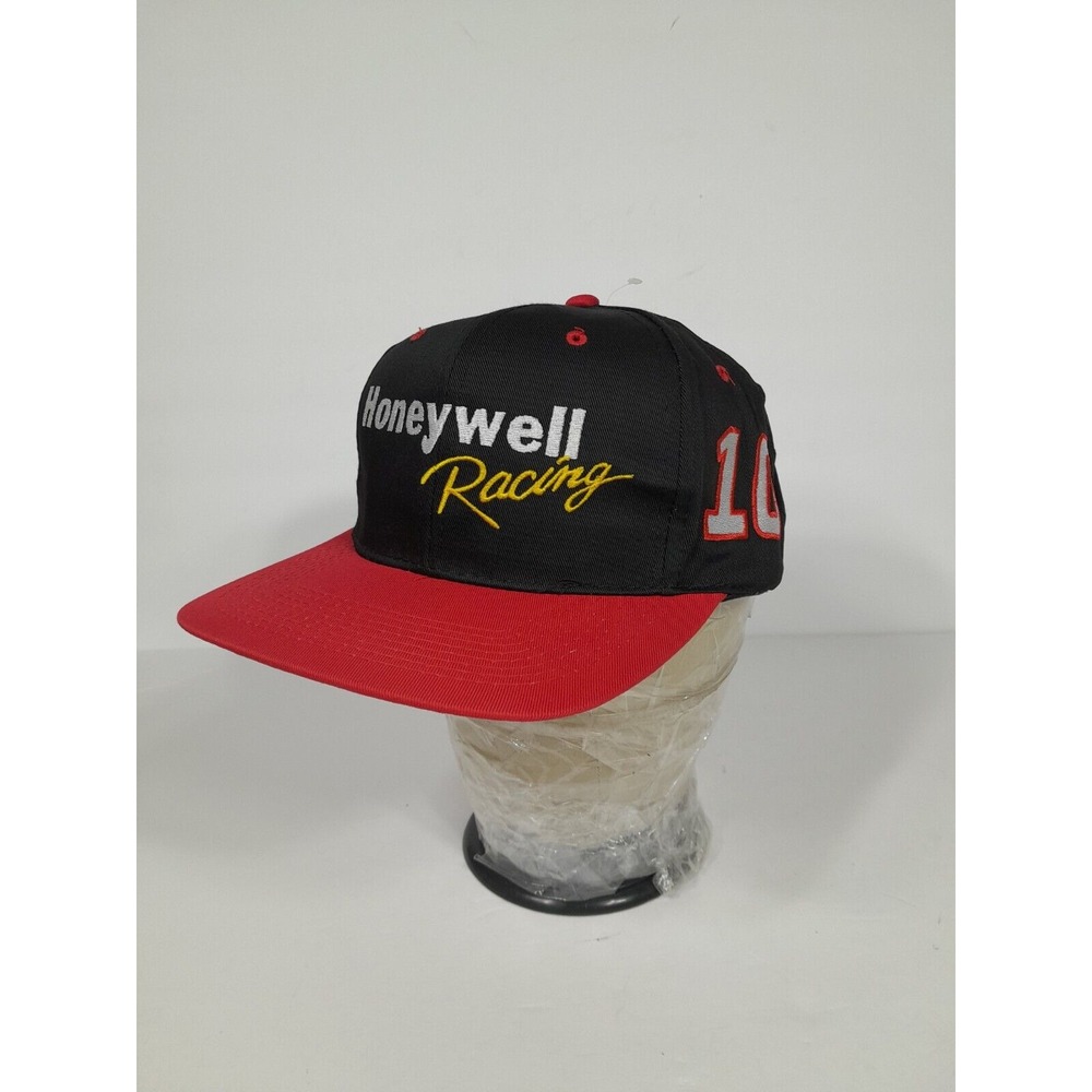 Vintage 90s Nascar HONEYWELL Racing  Crew  Phil Parsons # 10 Snapback Hats Nwot